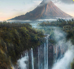 [赛武瀑布]全景照片